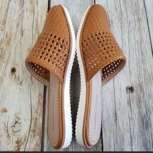 Adrienne Vittadini Woven Mule Slides - Size 8